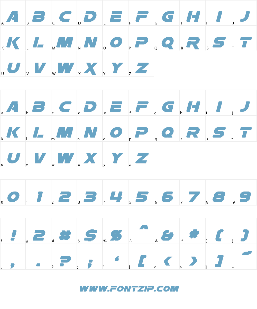 Rebellion Font Character